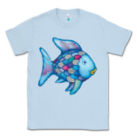 Dusty Blue rainbow fish Classic Tee - linhVisuals