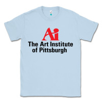 Dusty Blue Art Institute of Pittsburgh Classic Tee - linhVisuals