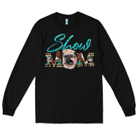Black show mom aztec cowhide heifer Long Sleeve Tee - Artiststas