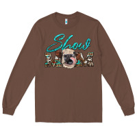 Chestnut show mom aztec cowhide heifer Long Sleeve Tee - Artiststas