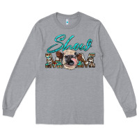 Heather Grey show mom aztec cowhide heifer Long Sleeve Tee - Artiststas