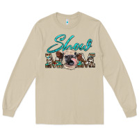 Mushroom show mom aztec cowhide heifer Long Sleeve Tee - Artiststas