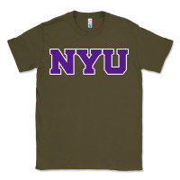 Army Green new york university nyu Classic Tee - linhVisuals