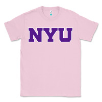 Bubblegum Pink new york university nyu Classic Tee - linhVisuals