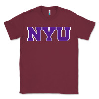 Burgundy new york university nyu Classic Tee - linhVisuals