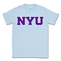 Dusty Blue new york university nyu Classic Tee - linhVisuals