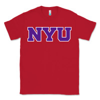 Red new york university nyu Classic Tee - linhVisuals