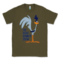 Army Green The Road Runner Show Classic Tee - linhVisuals