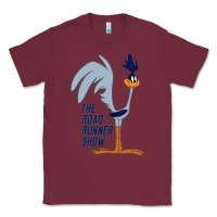 Burgundy The Road Runner Show Classic Tee - linhVisuals