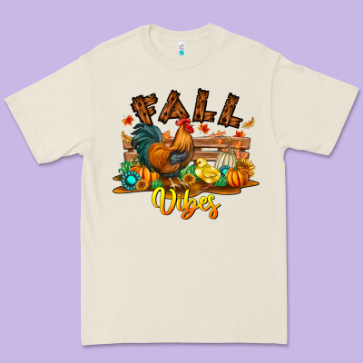Fall Vibes Premium Tee Designed By Cowhidedigitalart