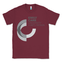 Burgundy emily carr university of art and design Classic Tee - linhVisuals