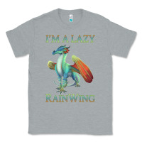Heather Grey Chill Rainwing Dragon Retro Fan Tee Wings of Fire Classic Tee - linhVisuals