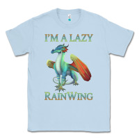 Dusty Blue Chill Rainwing Dragon Retro Fan Tee Wings of Fire Classic Tee - linhVisuals