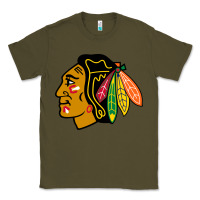 Army Green the  blackhawks Classic Tee - linhVisuals