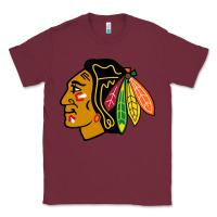 Burgundy the  blackhawks Classic Tee - linhVisuals