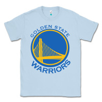Dusty Blue Golden state Classic Tee - linhVisuals