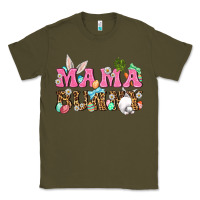 Army Green Western Mama Bunny Classic Tee - BundleAndBundleShop