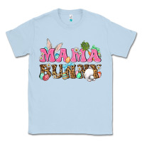Dusty Blue Western Mama Bunny Classic Tee - BundleAndBundleShop