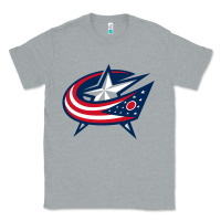 Heather Grey the  blue jackets Classic Tee - linhVisuals