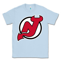 Dusty Blue the NJ devils Classic Tee - linhVisuals