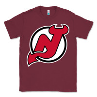 Burgundy the NJ devils Classic Tee - linhVisuals