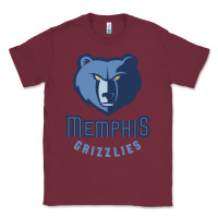 Burgundy memphis Classic Tee - linhVisuals
