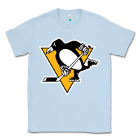 Dusty Blue the  penguins Classic Tee - linhVisuals