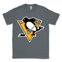 Charcoal Heather the  penguins Classic Tee - linhVisuals