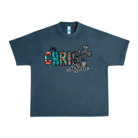 Midnight Navy in christ alone Urban Heavy Tee - RacoonDesign