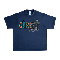 Navy in christ alone Urban Heavy Tee - RacoonDesign