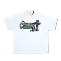 White in christ alone Urban Heavy Tee - RacoonDesign