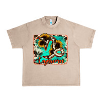 French Oak capricorn turquoise cowhide Urban Heavy Tee - RanaPortraitStore