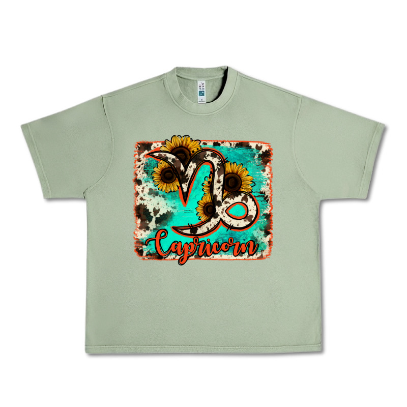 Capricorn Turquoise Cowhide Urban Heavy Tee by RanaPortraitStore | Teevron