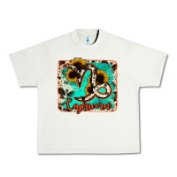 Pistachio capricorn turquoise cowhide Urban Heavy Tee - RanaPortraitStore
