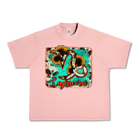 Salmon capricorn turquoise cowhide Urban Heavy Tee - RanaPortraitStore