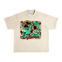 Sandshell capricorn turquoise cowhide Urban Heavy Tee - RanaPortraitStore