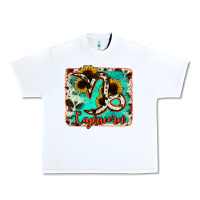 White capricorn turquoise cowhide Urban Heavy Tee - RanaPortraitStore