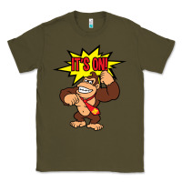 Army Green donkey kong Classic Tee - linhVisuals