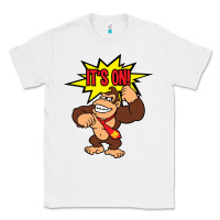 White donkey kong Classic Tee - linhVisuals