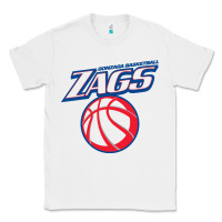 White gonzaga basketball Classic Tee - linhVisuals