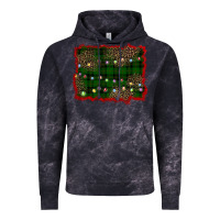 Cloud Black christmas green plaid background Vintage Hoodie - BarkalooDesign
