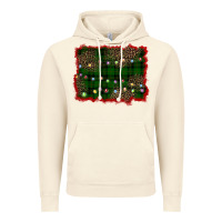 Vintage Artic christmas green plaid background Vintage Hoodie - BarkalooDesign