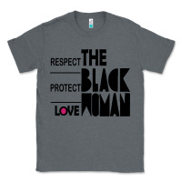 Charcoal Heather respect protect love the black woman Classic Tee - linhVisuals