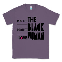 Lavender respect protect love the black woman Classic Tee - linhVisuals