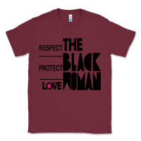 Burgundy respect protect love the black woman Classic Tee - linhVisuals