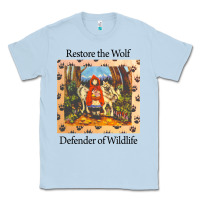 Dusty Blue restore the wolf defenders of wildlife Classic Tee - linhVisuals