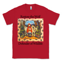Red restore the wolf defenders of wildlife Classic Tee - linhVisuals