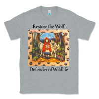 Heather Grey restore the wolf defenders of wildlife Classic Tee - linhVisuals