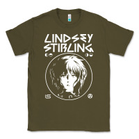 Army Green lindsey stirling white Classic Tee - linhVisuals