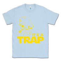 Dusty Blue it's a trap Classic Tee - linhVisuals